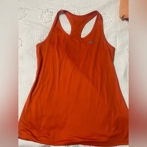 Nike orange razorback tank